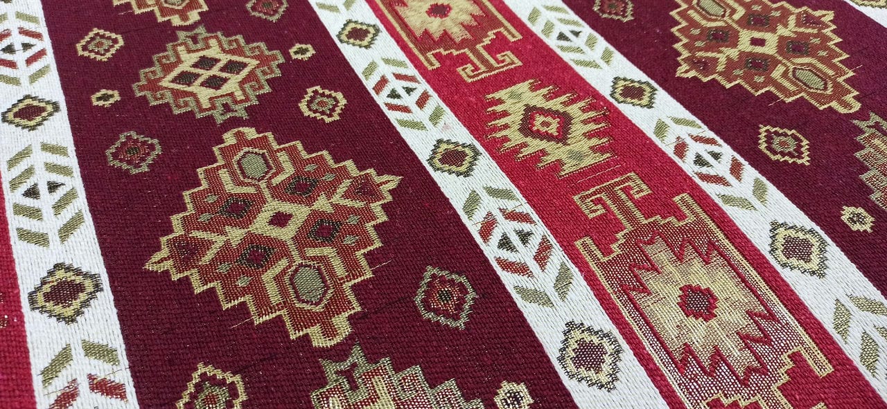 Kilim Desenli Goblen Kumaş